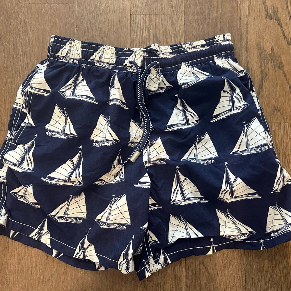 Vilebrequin Men’s Nautical Sailboat Print Swim Shorts